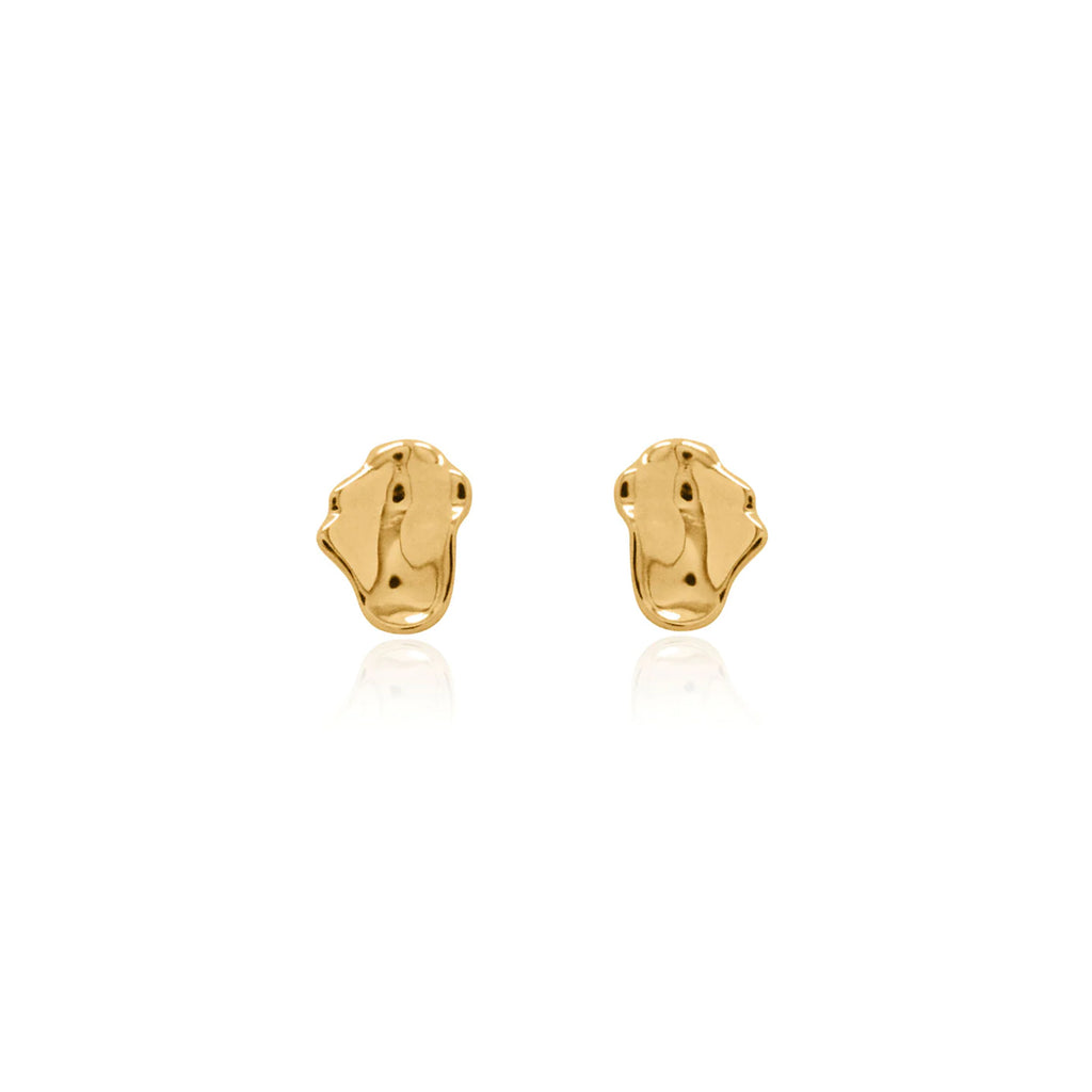 Linda Tahija - Stud Morph Gold Plate Earrings