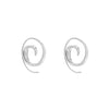 Najo - Spiral Silver Earrings
