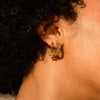 Linda Tahija -  Daisy Hoop Gold Earrings