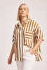 Eb & Ive - Treville Stripe Shirt -  Caramel
