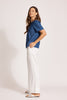 Eb & Ive -  Melenia Denim Indigo Top