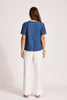 Eb & Ive -  Melenia Denim Indigo Top