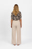 Vassalli - Wide Leg Full Length Pant with Elastic Back Waistband