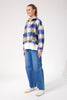 Haven -  Fargo Cropped Jacket - Blue