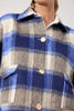 Haven -  Fargo Cropped Jacket - Blue