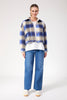 Haven -  Fargo Cropped Jacket - Blue