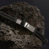 Najo - Memento Men’s Leather Buckle Identity Bracelet