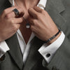 Najo - Elemental Men’s Cord Identity Bracelet BLACK