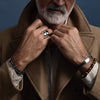 Najo - Memento Men’s Leather Buckle Identity Bracelet