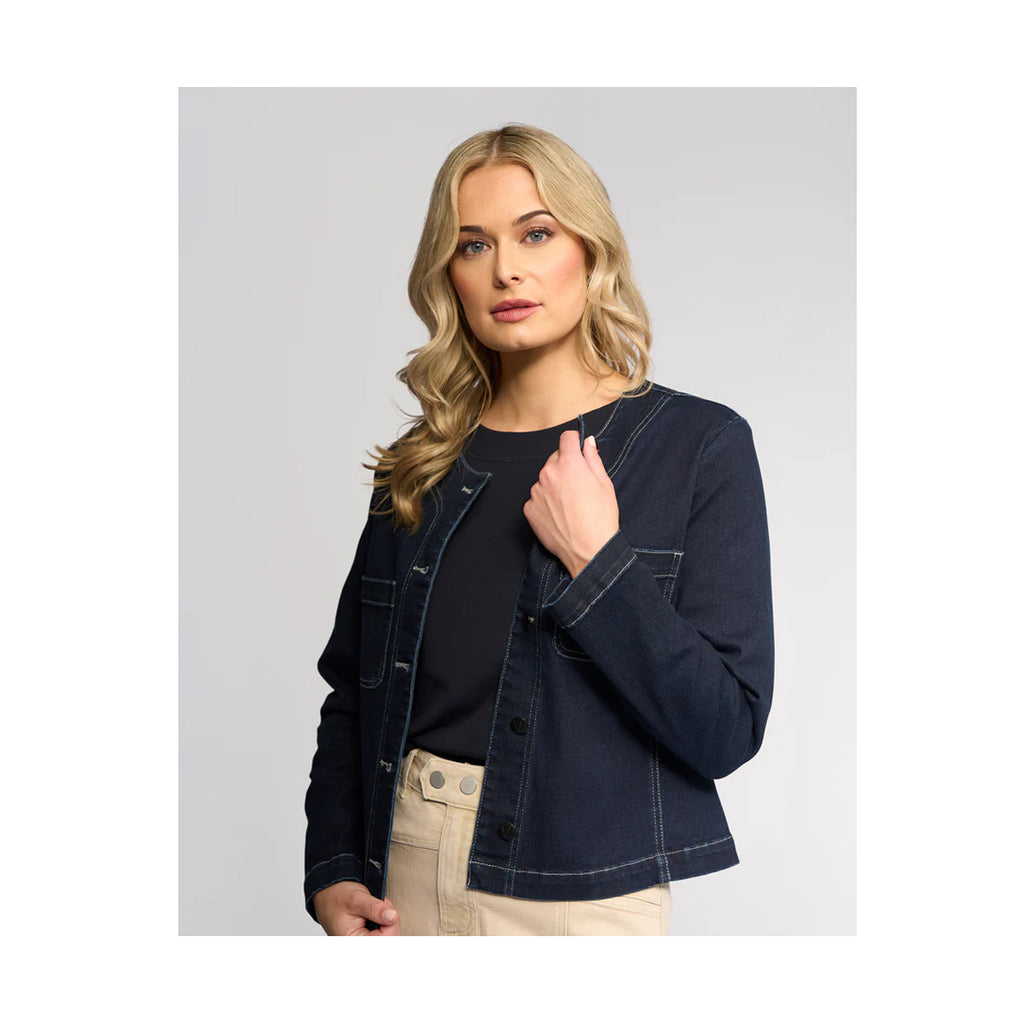 Vassalli - Cable Jacket - Ink Denim