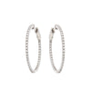 Sybella - Hoops CZ Silver 30mm Earrings