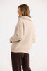 Home Love - Quarter Zip Cable Knit - Cream