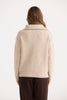 Home Love - Quarter Zip Cable Knit - Cream