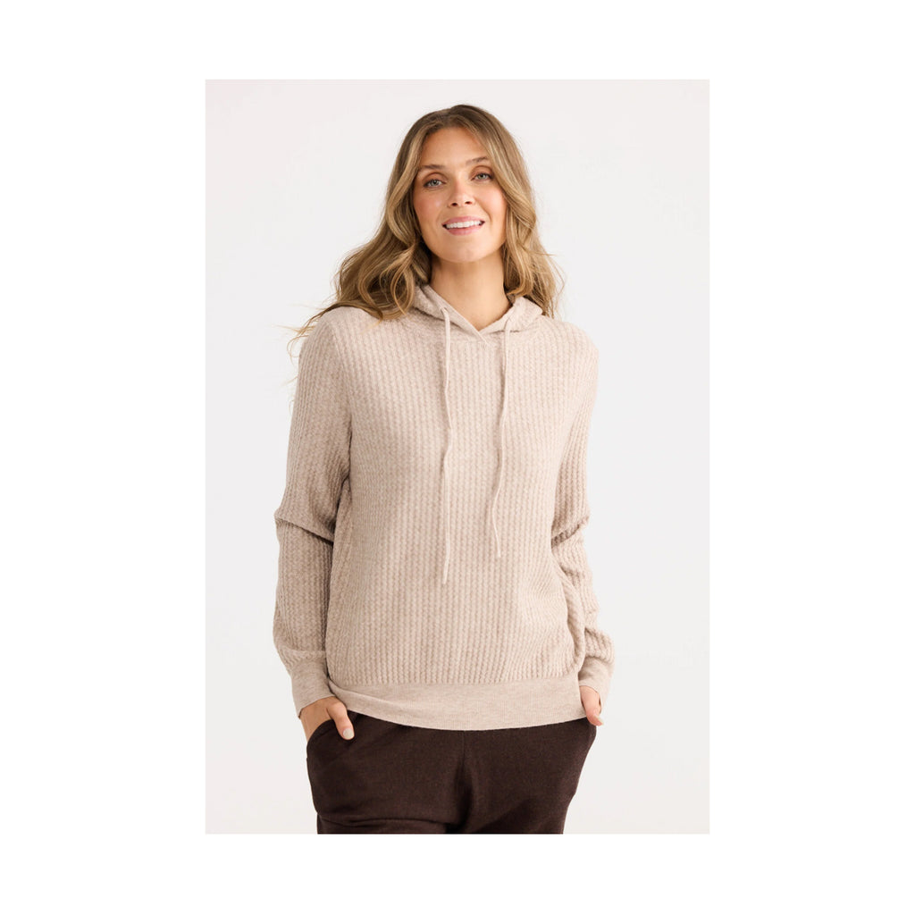 Home Love -  Hush Knit Hoodie - Caramel