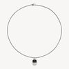 Najo - The Aviator Carbon Fibre and Steel Dog Tag Pendant