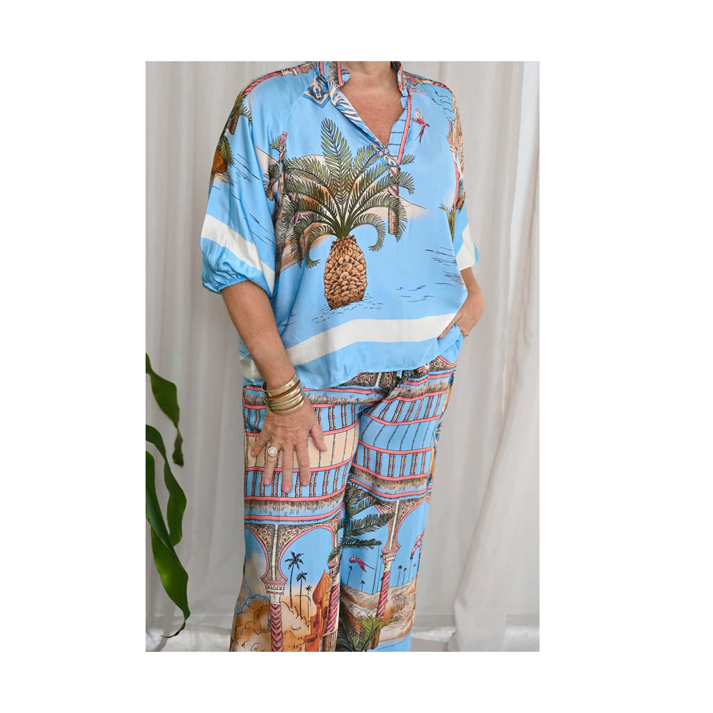 Donna Donna - Lacassa Blue Palace Top | Blue