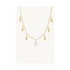 ToniMay - Petal Moonstone Yellow Gold Plate Necklace
