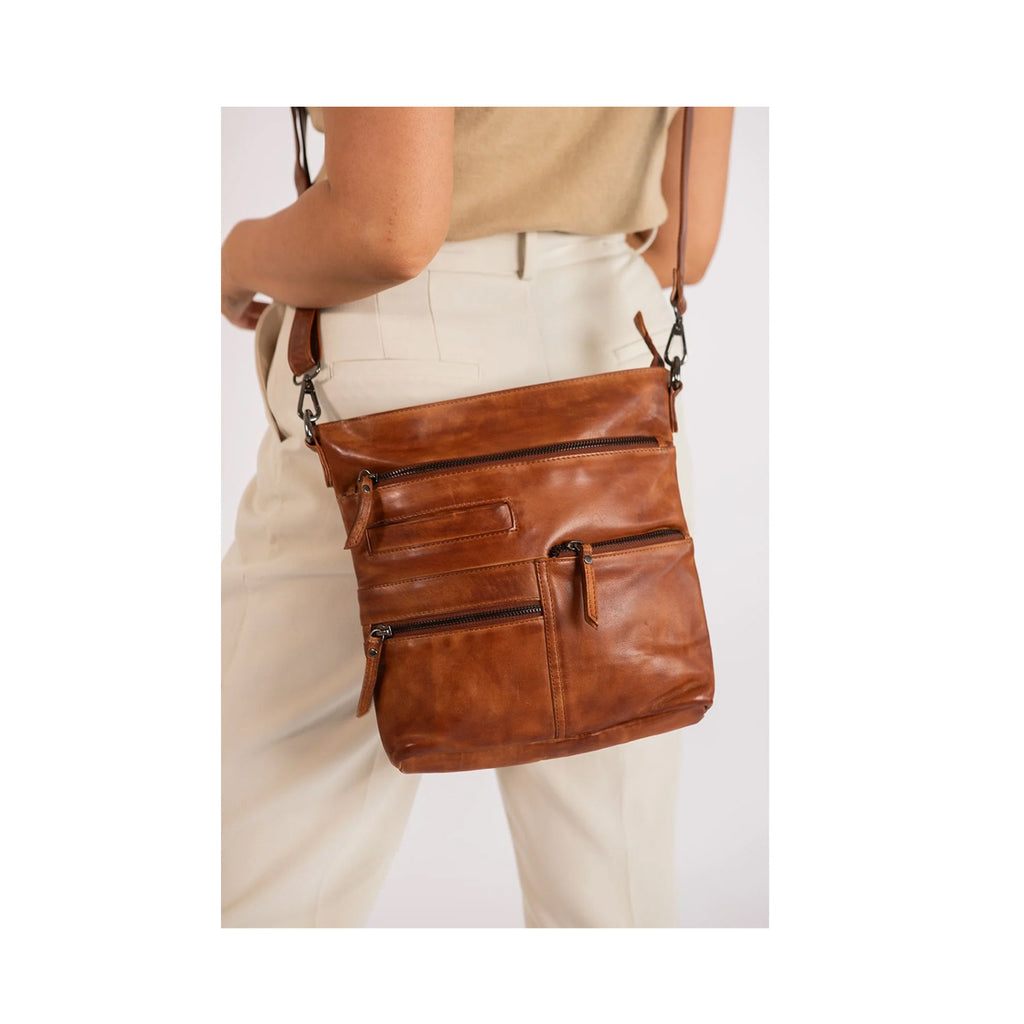 Laine Cognac Shoulder Bag
