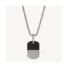 Najo - The Aviator Carbon Fibre and Steel Dog Tag Pendant