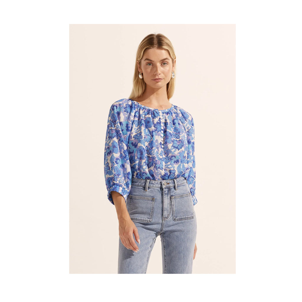 Zoe Kratzmann - Imbue Top - Pacific Floral