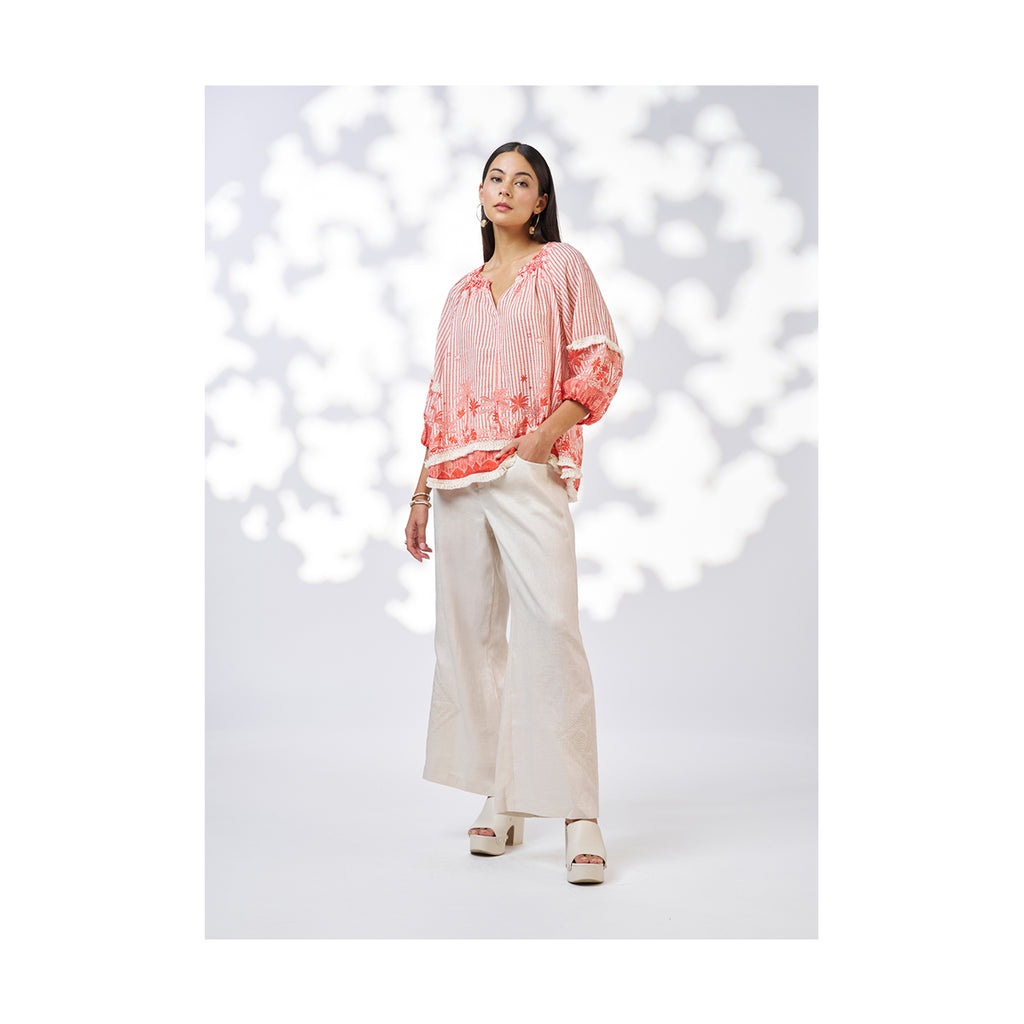 Loobies -  Xanthe Top - Burnt Orange