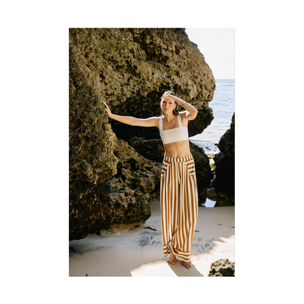 Eb & Ive -  Treville Stripe Pant - Caramel