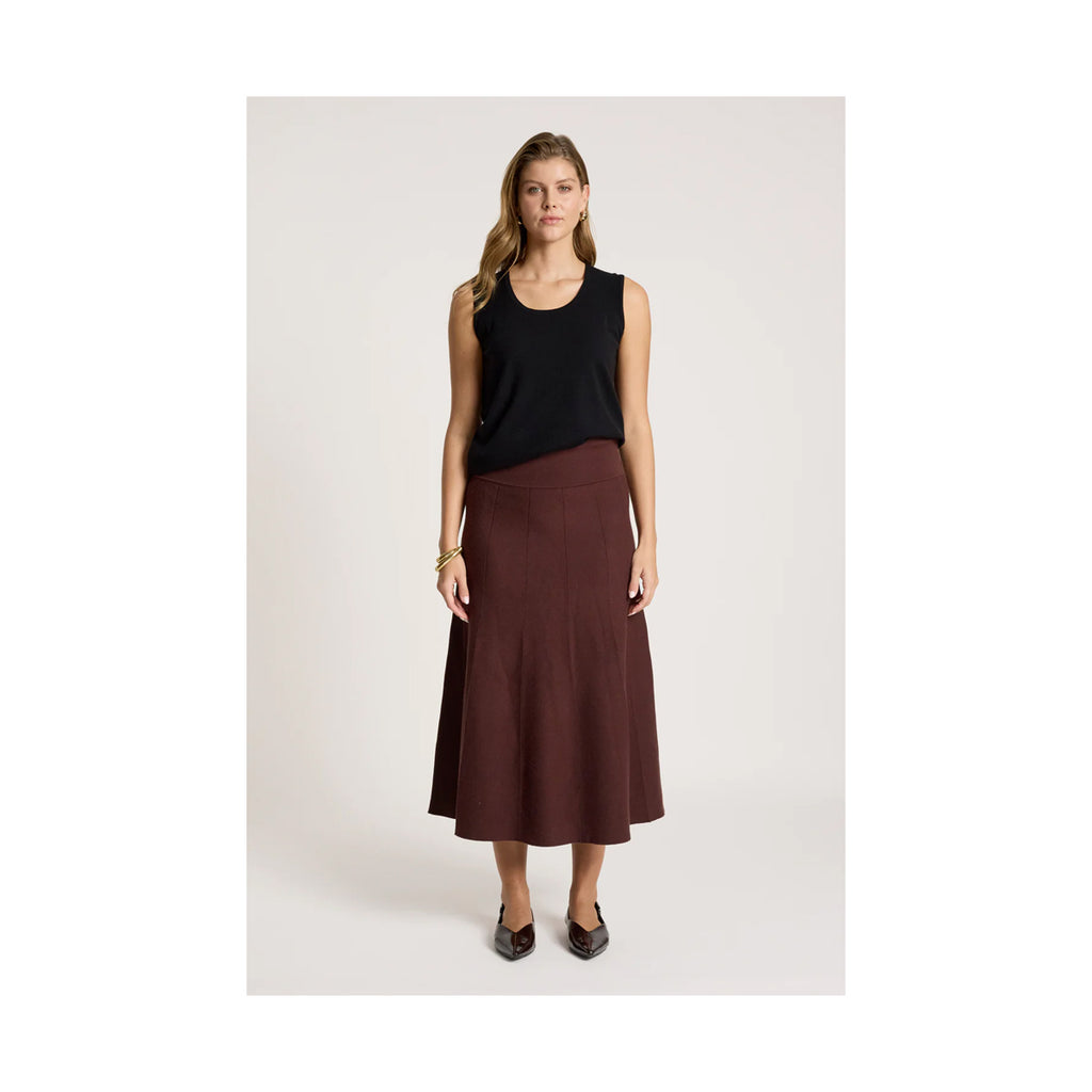 Ebb & Ive - Zala Knit Skirt - Mahogany