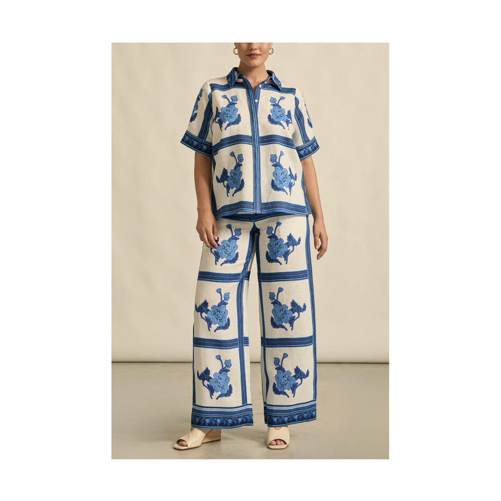 Zoe Kratzmann -  Gesture pant - azure collage