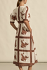 Zoe Kratzmann -  Portrait dress - coffee collage