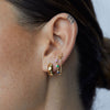 Linda Tahija - Earrings Stud Serpent Yellow Gold Plate
