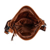 Leather Soulder Bag - Liane -  Cognac