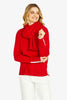 Ping Pong - Tessa Tipped Pullover in Scarlett