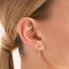 Linda Tahija - Stud Heart Gold Plate Earrings