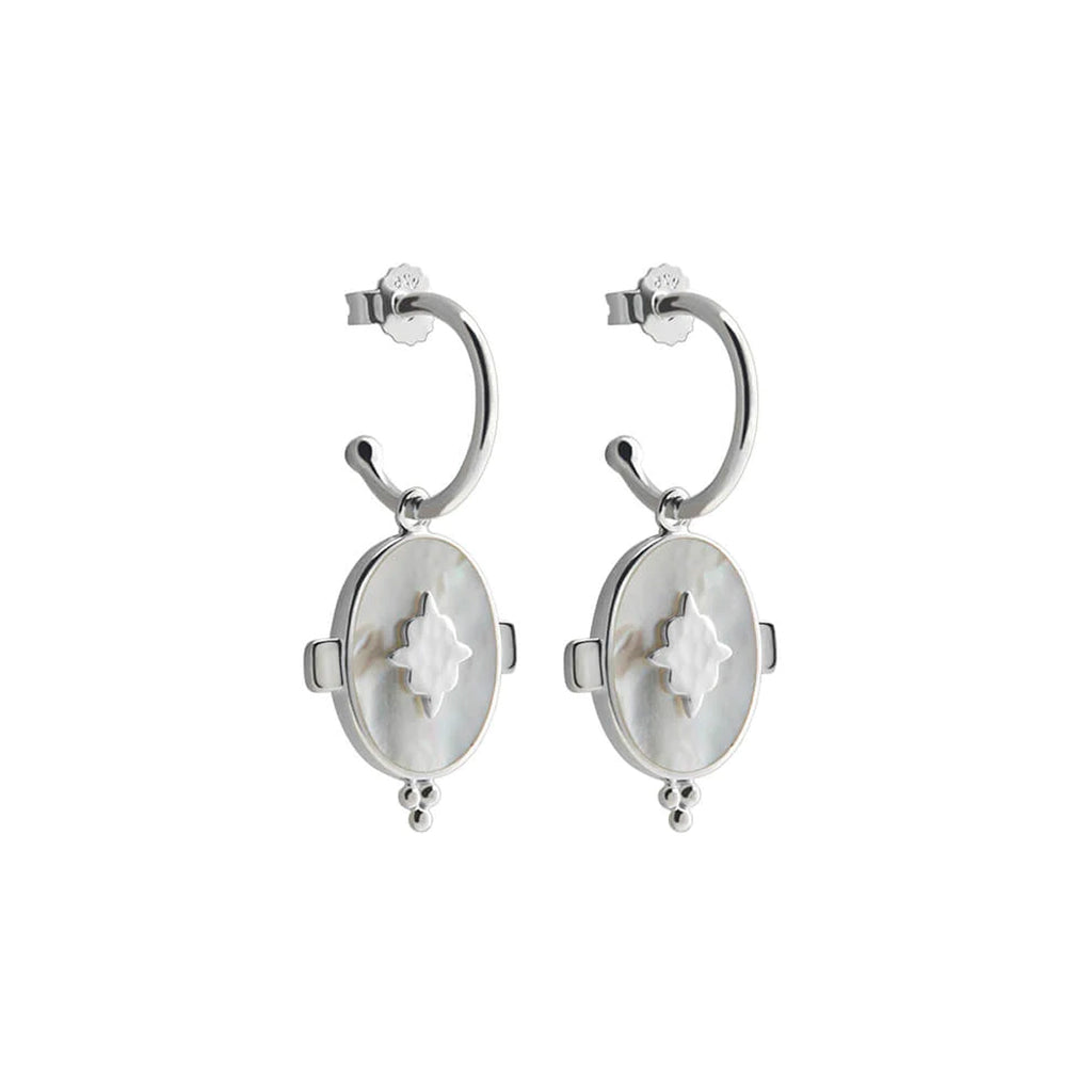 Murkani -  Mother of Pearl Silver Earrings